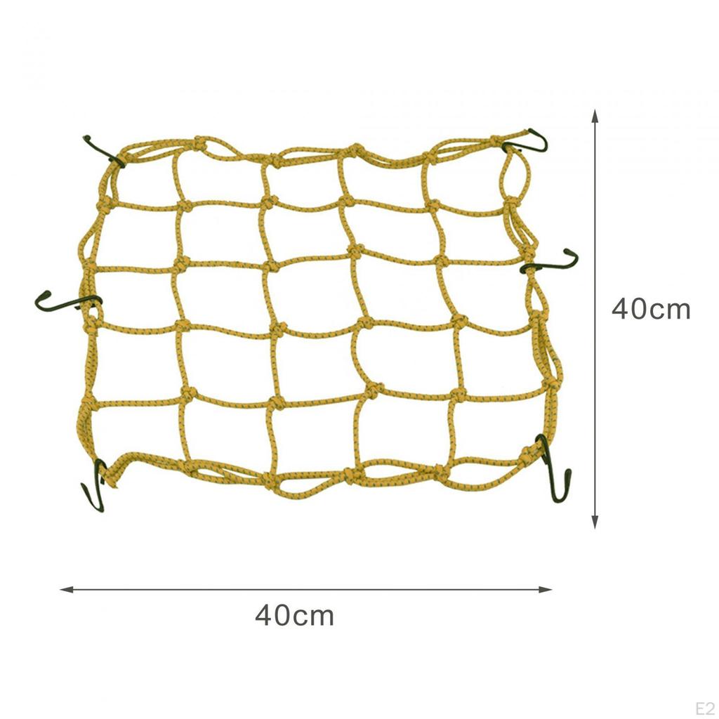 40cmx40cm Luggage Thicken Netting with Metal Hooks Motorcycle Accessories Cargo Net