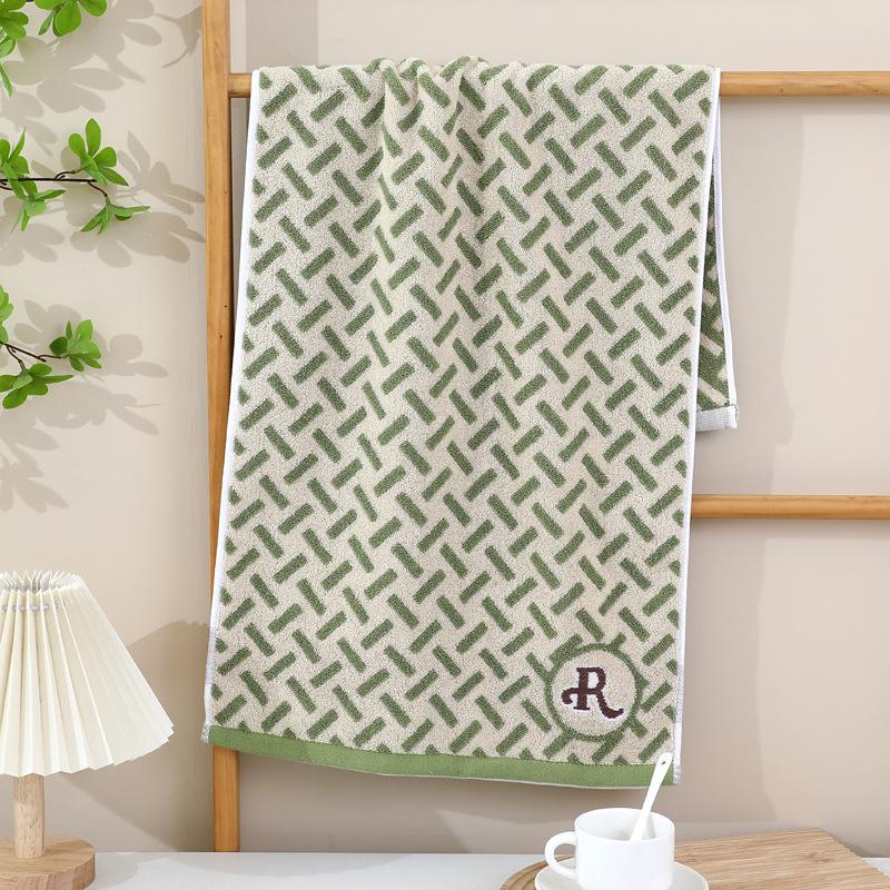 1 PC Towel Cotton Towel Thickened Household Adult Quick-drying Absorbent Wash Face Bath with Pure Cotton Towel Multipurpose Use Absorbent Towels