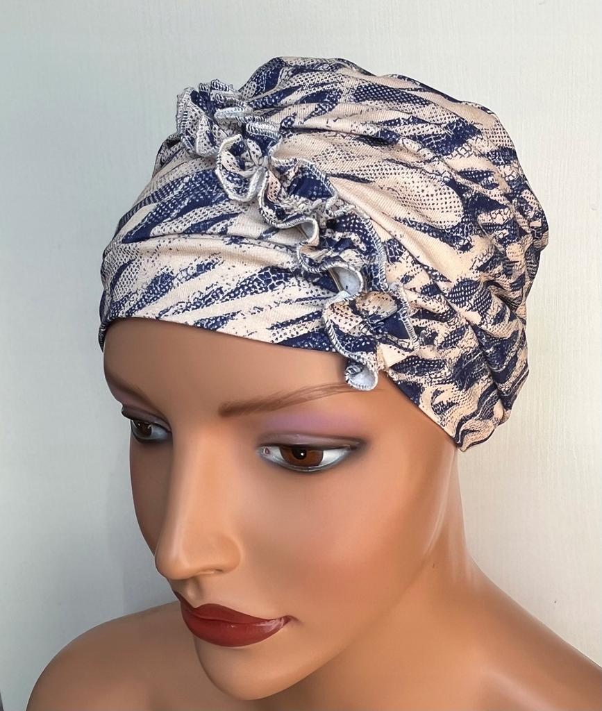 Turban Kalina Z Wiskozy 362 Czapka Podwójna Także Po Chemioterapii