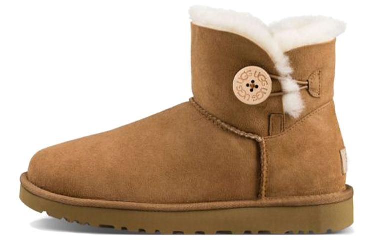 UGG Mini Bailey Button Ii Boot Fleece Lined Women's 1016422-CHE