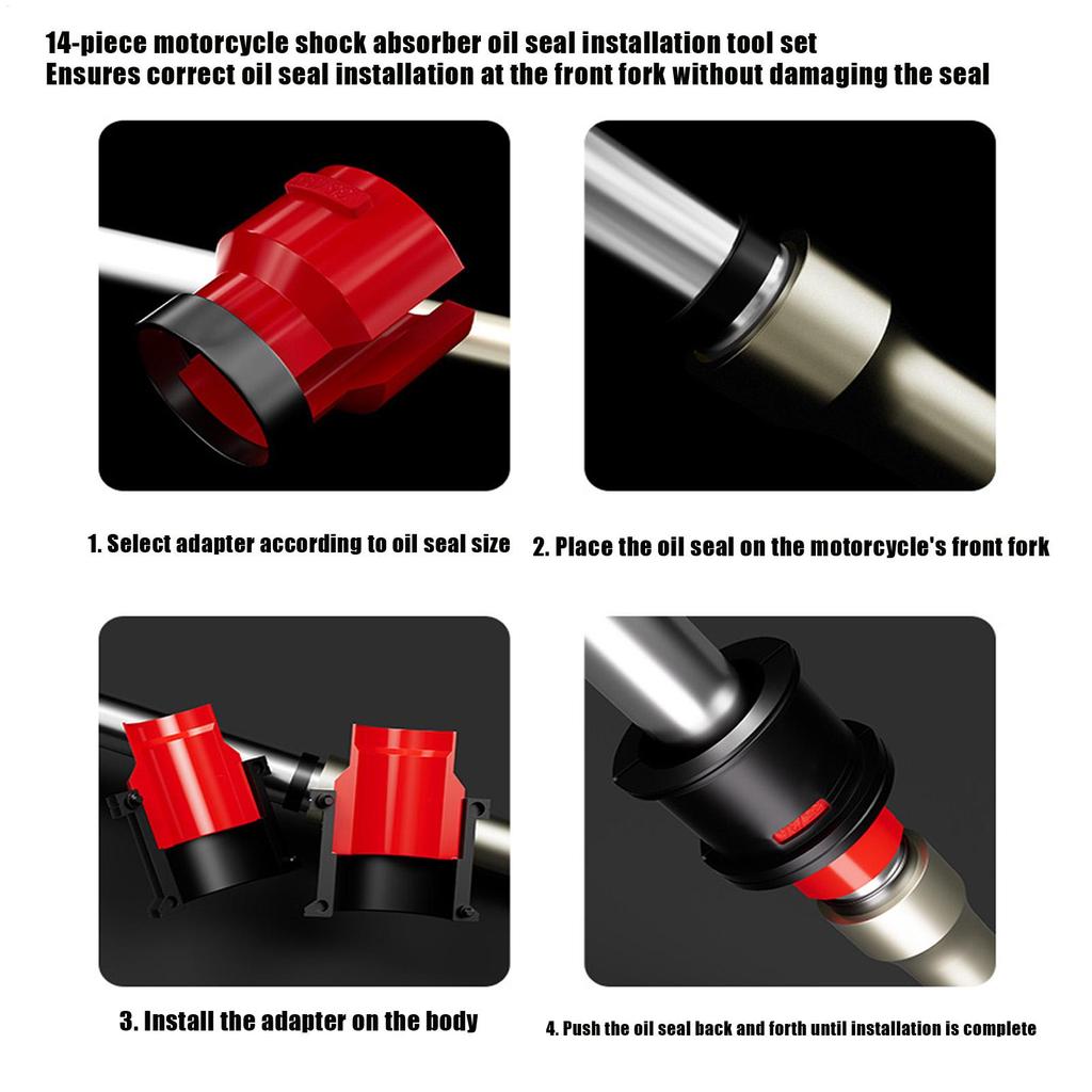 Набор съемников сальников вилки и амортизатора для мотоцикла/питбайка. Точное оборудование для установки сальников амортизатора.