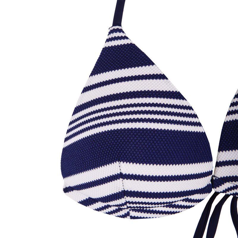 Women's Blue and White Striped 2-Piece Swimsuit HIGH PRESSURE