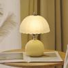 Glass Cover Flower Bud Table Lamp Cream Style Bedside Lamp Modern Nordic Table Lamps Living Room