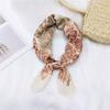 Cotton And Linen Small Square Scarf Silk Scarf Women'S Spring And Autumn New Style Artistic And Versatile Fashionable Temperament Headband Scarf
