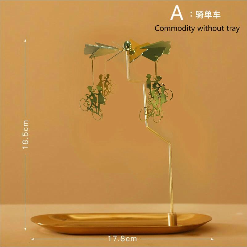 Вращающийся поднос для свечей, ароматическая свеча, романтическая прогулка, конная лампа, рождественские украшения, креативные качели, подарок на день рождения, свадьбу