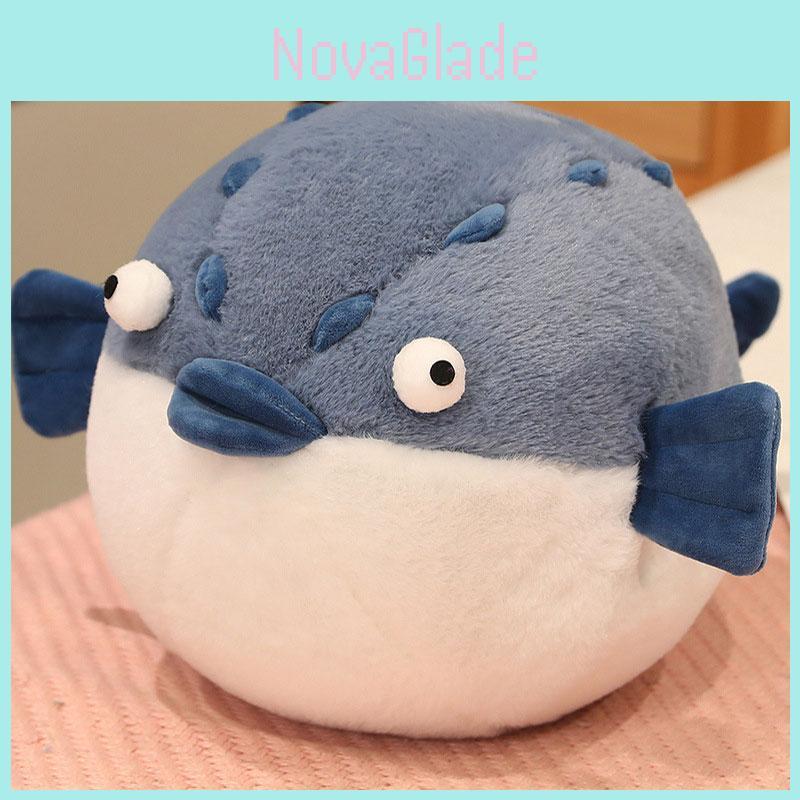 Круглый и пухлый речной иглобрюх крокодил плюшевая игрушка подушка для сна чучело животного кукла