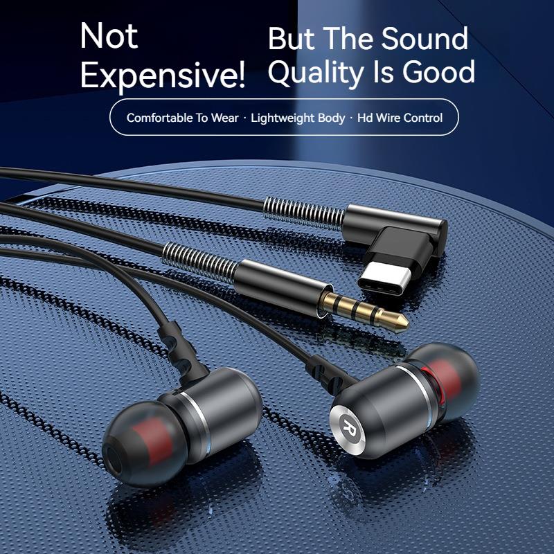 Проводные наушники Type-C и 3,5 мм, внутриканальные наушники для Samsung, Hi-Fi стереогарнитура, спортивная игровая гарнитура Handsfree