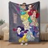 Custom 1pc Princesses Gather Around Castle Blanket, Soft And Comfortable Blanket, Casual Warm, Camping Travel Blanket, Birthday Gift Q910207
