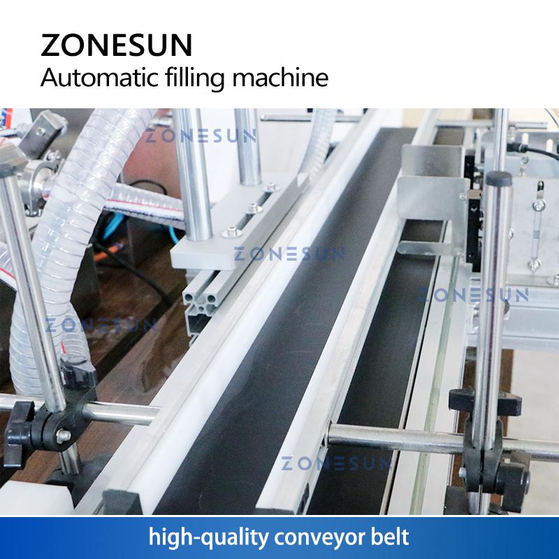 ZONESUN ZS-DTMPZ1 Magnetic Pump Bottle Liquid Filling Machine With Conveyor Juice Drinks Vial Packaging Production Filler Line