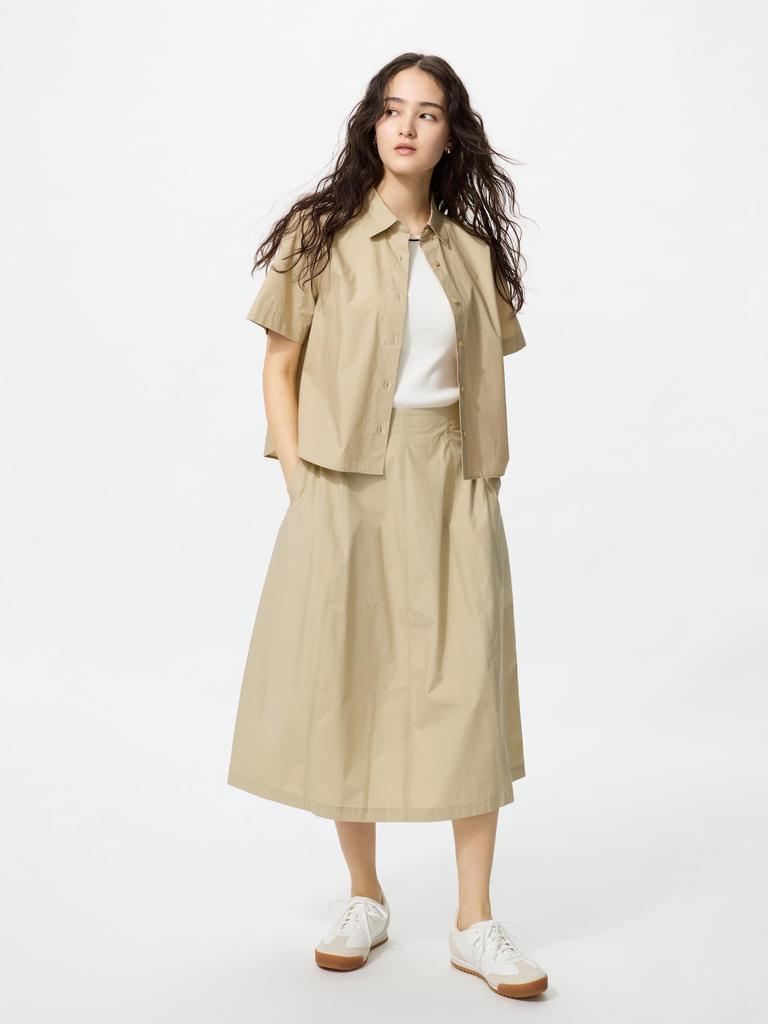 Uniqlo Юбка-кокон из хлопковой смеси