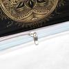 Hamsa Hand Bedding Set Boho Mandala Duvet Cover Set Black Gold Bohemia Bed Set Fatima Hand Bed Linen Lucky Hand Quilt Cover