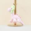 Soft And Cuddly Cartoon Dinosaur Plush Toy Colorful Floral Dragon Keychain