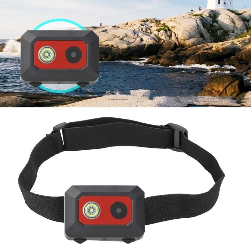 1 Set F18 Head Mounted Camera with Headstrap & Charging Cable for Adventure Outdoor Wearable Video Recording Device