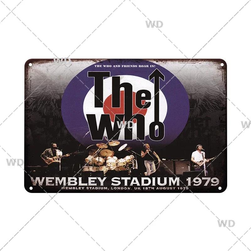 Ретро Винтажный Металлический Жестяной Знак Рок-н-Ролл Группы - The Doors ZZTOP Queen Музыкальный Постер, Настенный Декор Табличка