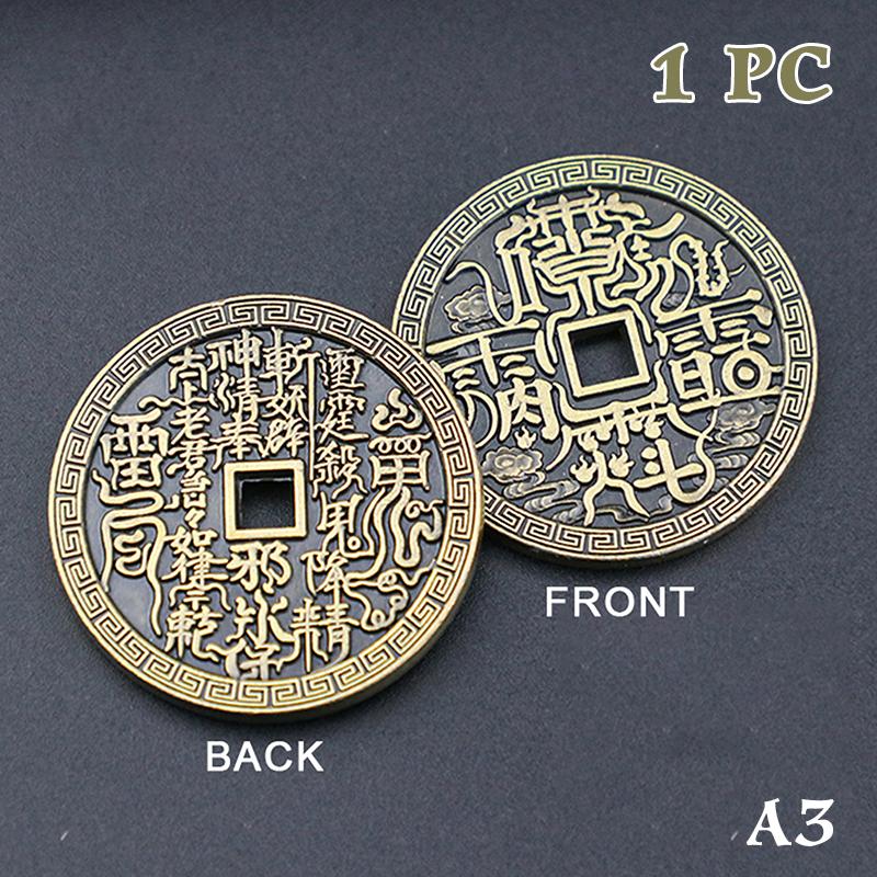 Модель древней китайской монеты Горные деньги духа Традиционный амулет Фэн-шуй Богатства Монета удачи Подвесное украшение