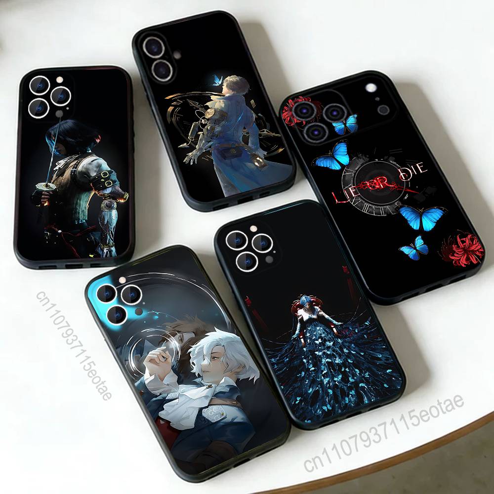 Чехол для телефона L-Lies of P GAME Для iPhone 17,16,15,14,13,12,11,Pro,Max,Plus,E,Air,Mini Защитный Черный Чехол