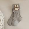 Детские хлопковые носки для девочек, весенние и осенние детские нижние брюки, колготки с кроликом, детские нижние носки на улице