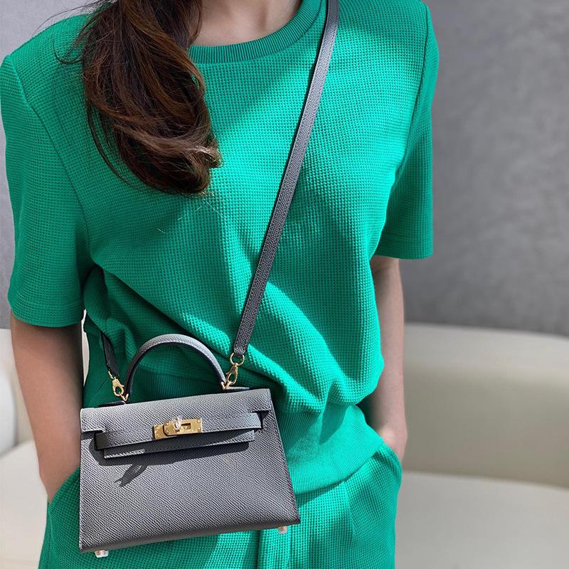 New Trendy Second Generation Genuine Leather Women's Bag Fashion Bag Mini Small Bag Single Shoulder Cross Shoulder Handbag