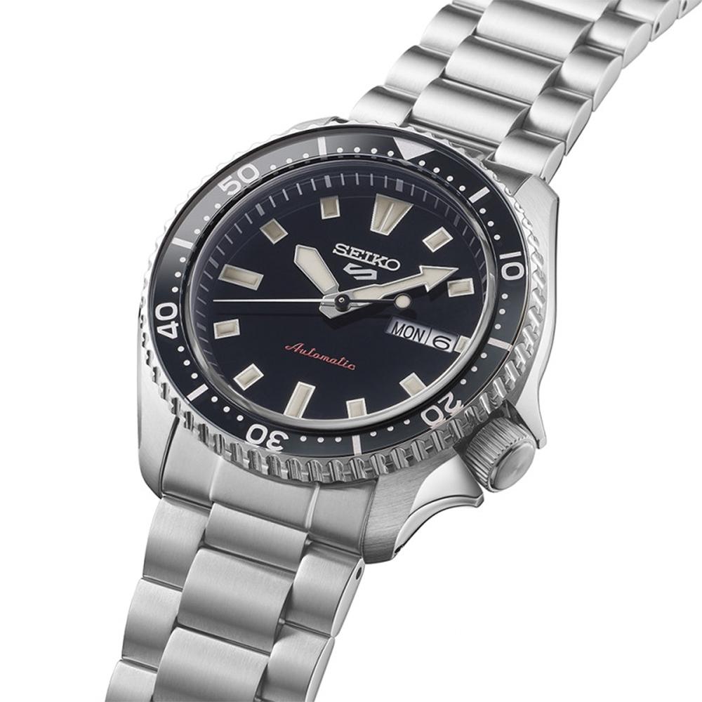 Seiko 5 Sports SKX Series Автоматические мужские часы с черным циферблатом SRPL85K1
