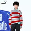 PUMA Kids' Striped Crew Neck Sweater