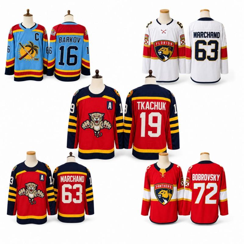 NHL Florida Panthers Hockey Jersey Retro Embroidered Team Sport Uniform Men Women Adult