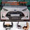 Светодиодный дневной ходовой огонь для японского Toyota Yaris 2020-2021 гг., передний бампер