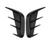 Воздуховод крыла в карбоновом стиле, макет воздуховода, аэродинамические детали Для украшения Крепится двухсторонним скотчем Легко устанавливается, спортивный дизайн, комплект из 2 шт. (Прозрачный черный)