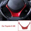 Красная декоративная накладка на внутреннее рулевое колесо для Toyota C-HR CHR 2016-2022