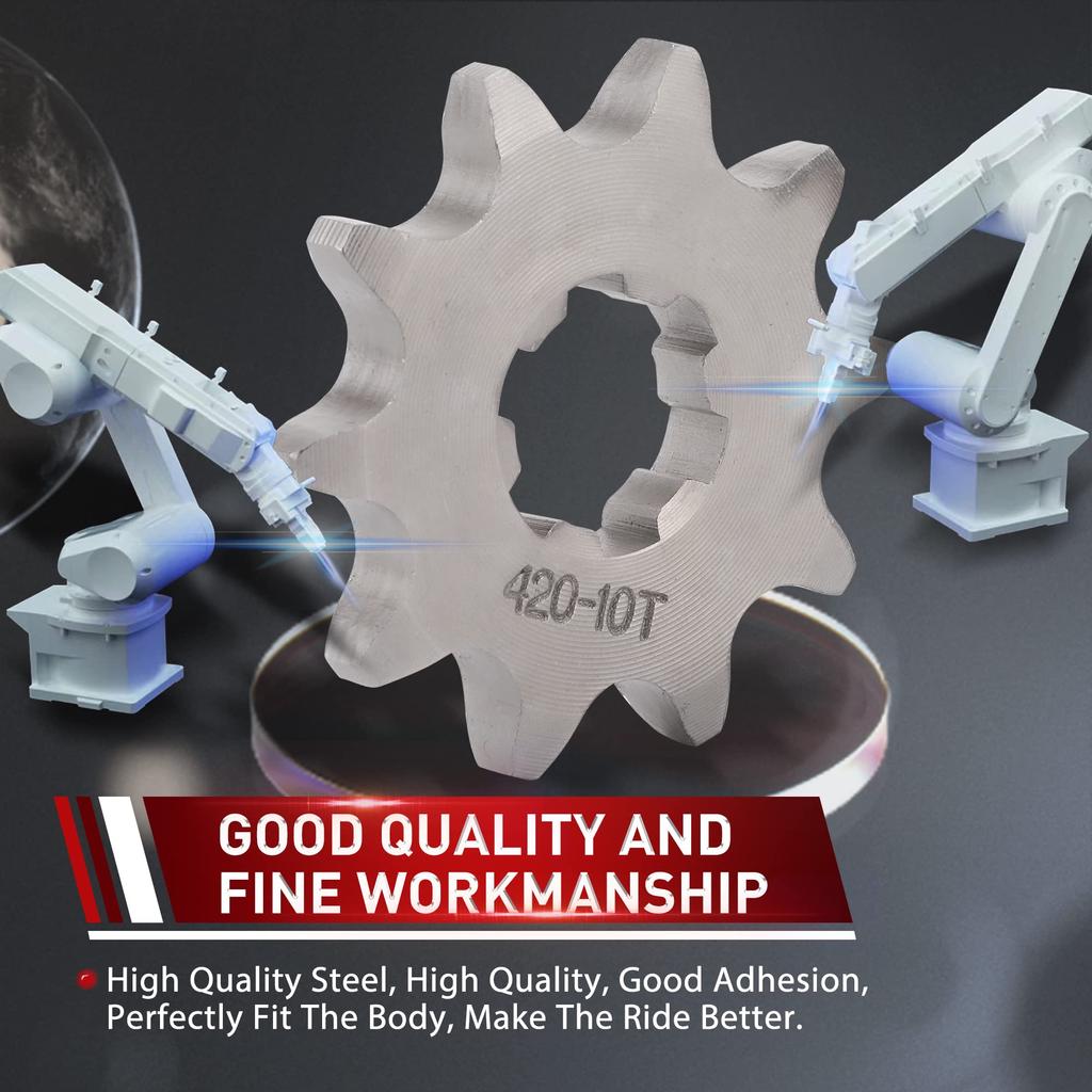 WOOSTAR Мотоцикл 420-10T Передняя звездочка 17 мм 50 куб. см 70 куб. см 90 куб. см 110 куб. см 125 куб. см Мотоцикл для мотокросса Мини-байк ATV 4 Wheeler Moped