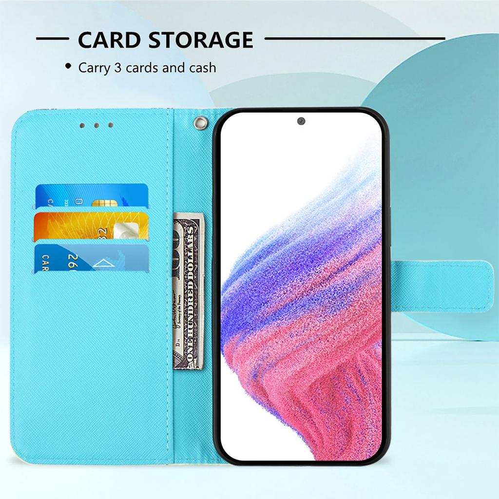 For vivo X200s 5G Leather Case Pattern Printing Wallet Stand Mobile Cover with Strap