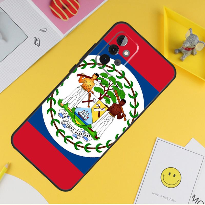 Флаг Белиза для Samsung Galaxy A14 A34 A54 A12 A32 A52 A51 A71 A53 A33 A13 A15 A25 A35 A55 Чехол для телефона