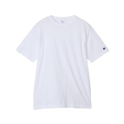 Champion Cotton Crew Neck T-Shirt, White, L, C8-Z312Z