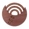 Wooden Disc Calendar Dark Brown Rotatable Disc Natural Wood Vintage Style Wooden Perpetual Calendar for Home Office Dorm