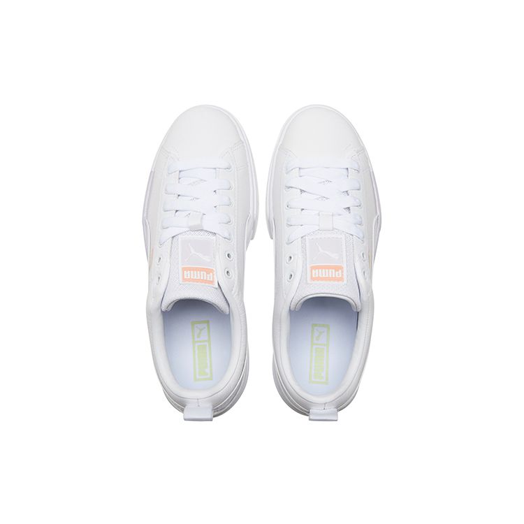 Puma Mayze Износостойкая Толстая Подошва Спортивные Кроссовки Женские Кроссовки Белые 384851-01