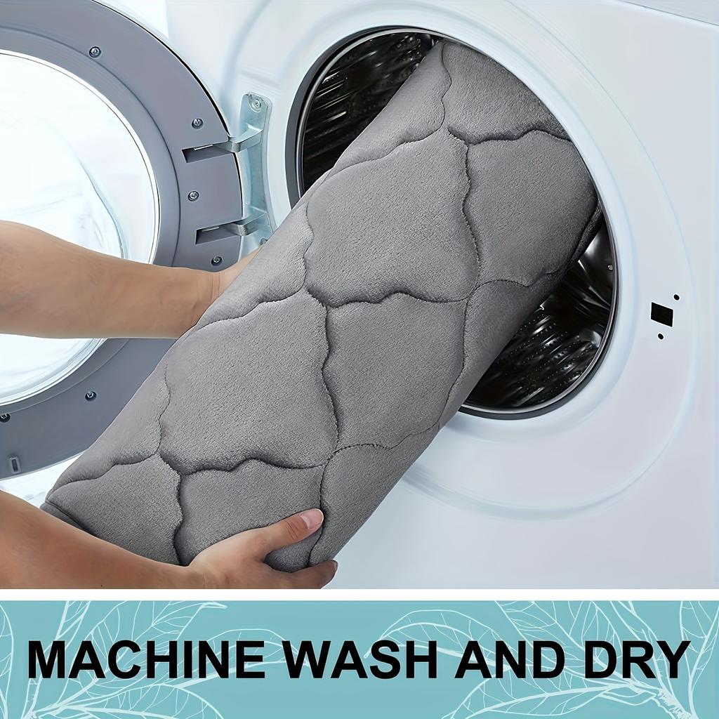 Коврик для ванной из быстросохнущей пены с эффектом памяти, 1 шт., нескользящий впитывающий коврик для ванной комнаты, идеально подходит для ванной комнаты, спальни, декора кухни