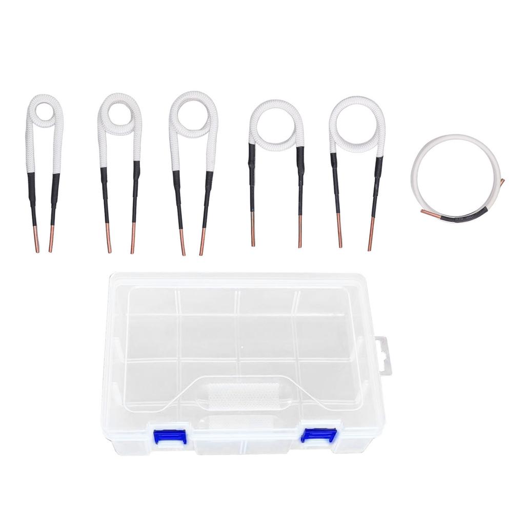 6 Pcs Induction Heater Coil Kit 3mm Brass Core 20 25 30 35 40mm Free Forming Induction Heater Wires