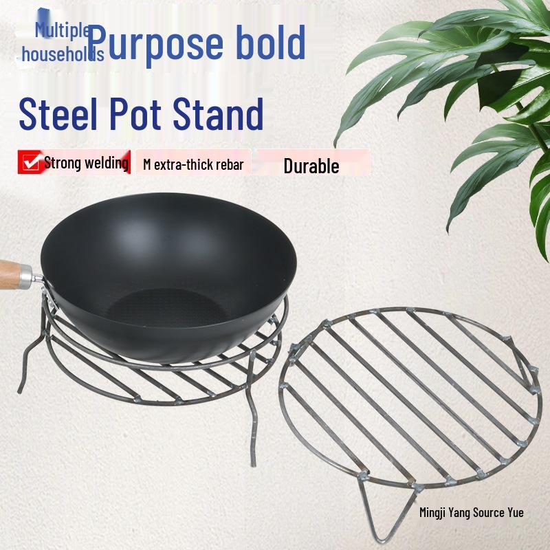 Ручная сварка Двухслойная Основа для Дровяной Печи с Арматурой и Кронштейном для Костровища