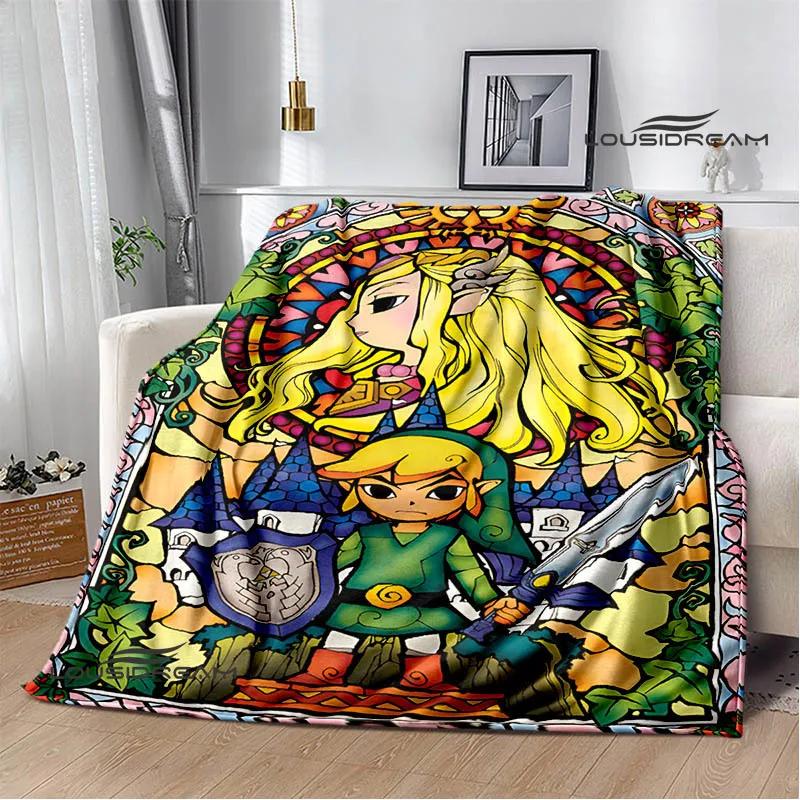 3D Z-Zeldas Cartoon blanket Warm Flannel blankets Soft and comfortable blanket Home Travel Blankets bed linings Birthday Gift