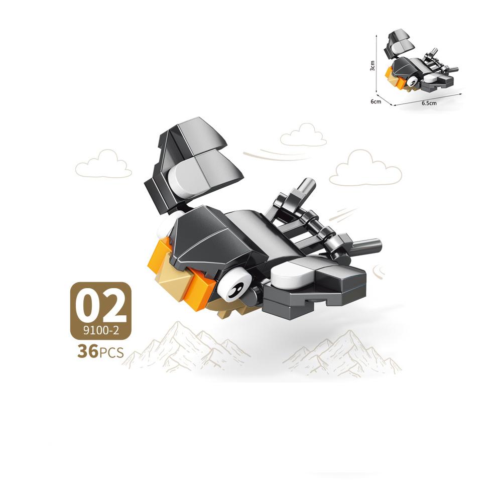 MOC Пазл Животные Строительные блоки Пчела Тигр Лев Жираф Лягушка Крокодилы Лиса Птица Дикий кабан Насекомые Мини DIY Кирпичный конструктор Игрушка Подарок F029