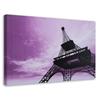 Canvas Print Paris Eiffel Tower Purple
