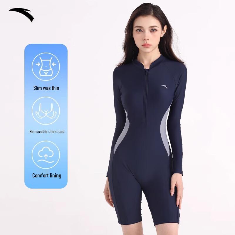 Anta Женский цельный купальник с длинным рукавом