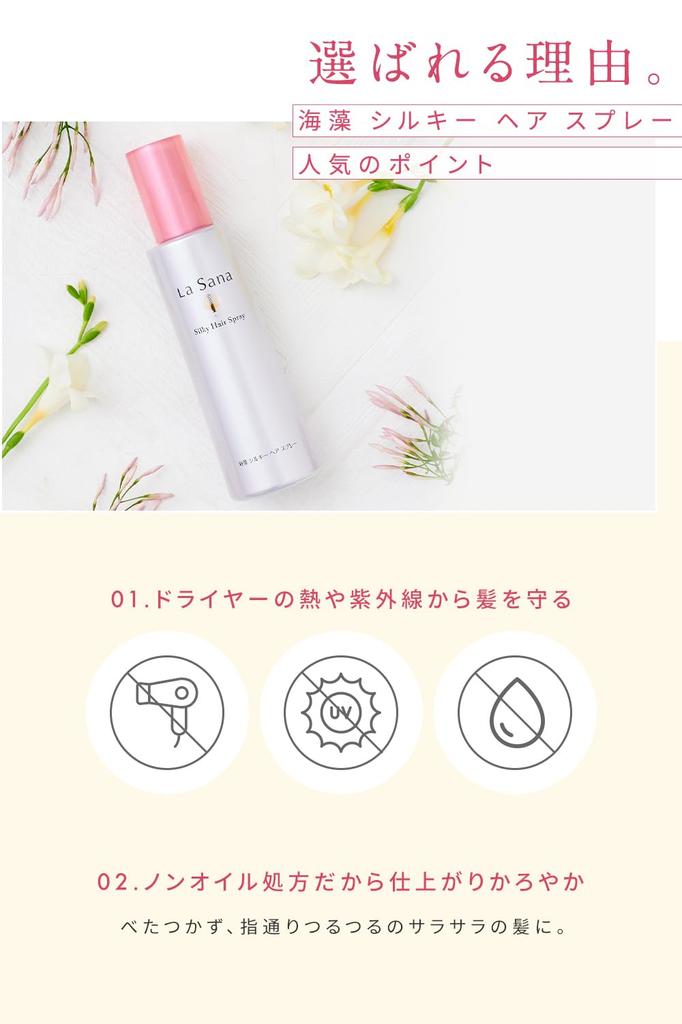 Сменный блок лака для волос La Sana Seaweed Silky Hair Spray, легкий цветочно-фруктовый аромат, 170 мл.