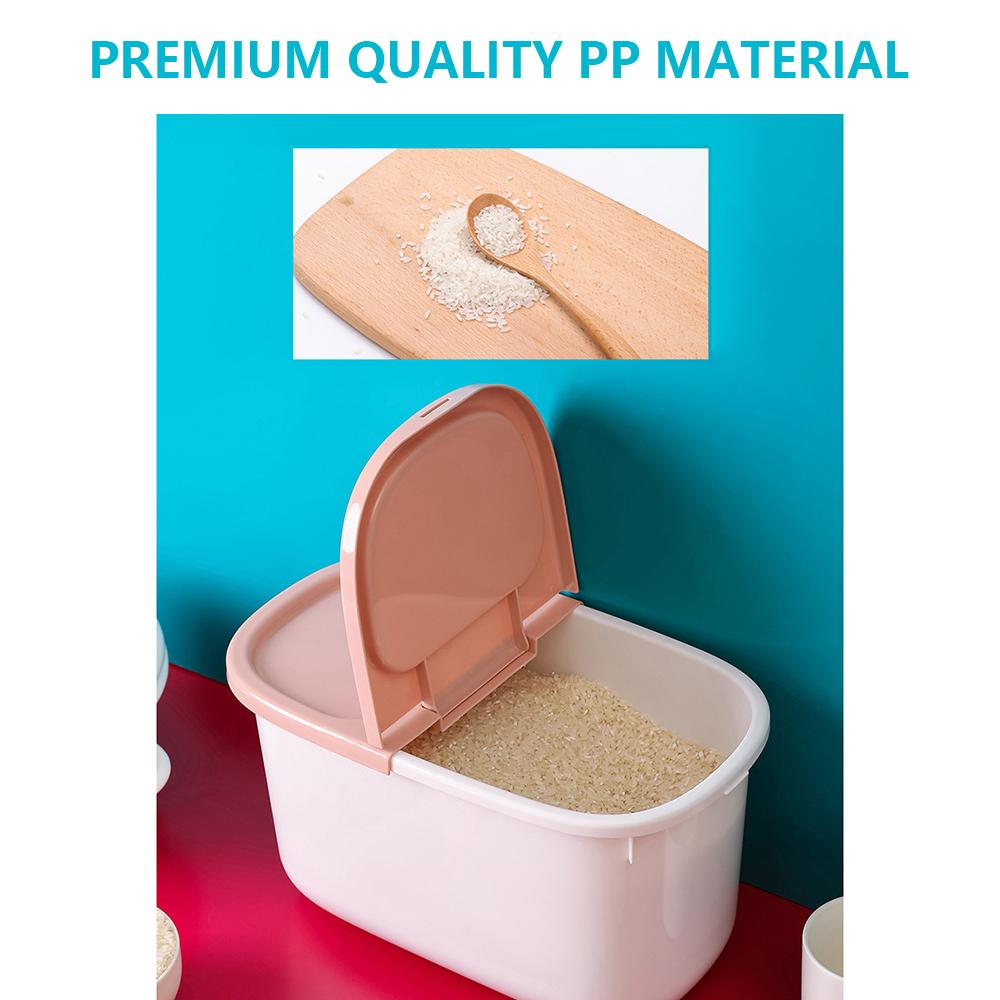 Large Food Storage Container Pet Food, Dry Food, Flour, Rice Containers 9 Lbs Airtight Cereal Container Bin With Locking Lid & Handle