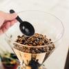 Portable Plastic Measuring Teaspoon Scoop Black 15ml Coffee Beans Container Scoop Milk Powder Spoon Home