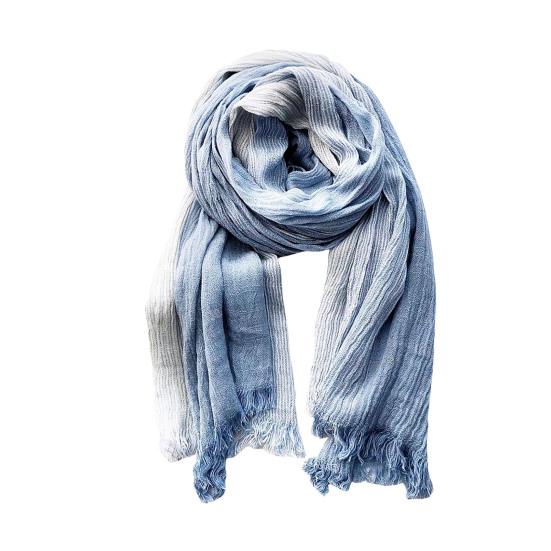 Женский шарф в стиле пэчворк с цветной отделкой из кисточек, шаль с морщинами, мягкий, удобный, терморегулирующий шарф, аксессуар для одежды