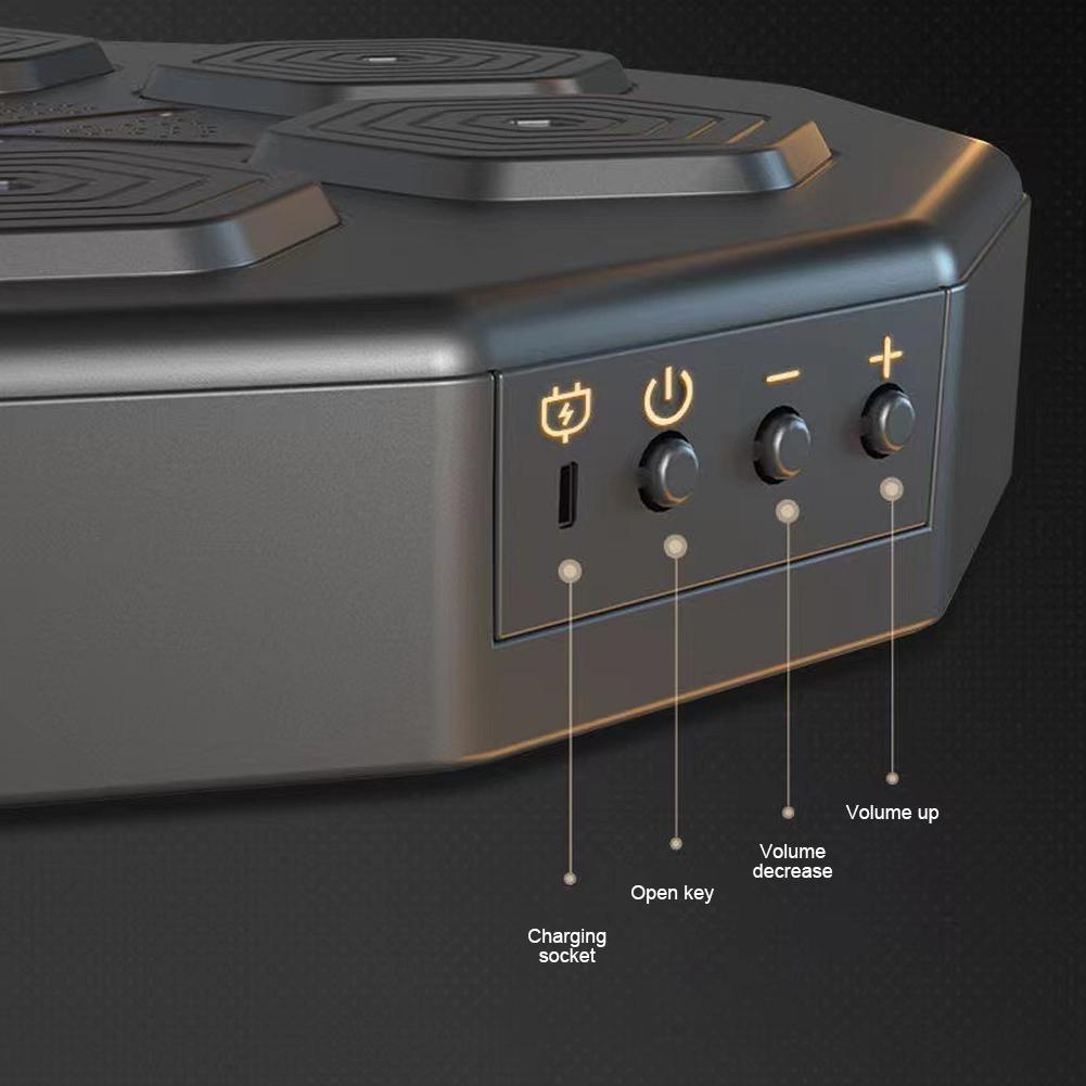 Умный Bluetooth-музыкальный боксерский автомат, настенный мишень для упражнений по боксу, светодиодный светильник, оборудование для мешков с песком с перчатками для детей и взрослых