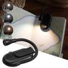 Регулируемый зажим Мини светодиодный фонарик для чтения книг Корпус из АБС-пластика 3 цвета Ночник Портативный Перезаряжаемый Лампа для защиты глаз Чтение книг
