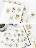 45pcs Floral Illustrations Stickers Set Plants Drawing Stamp Note Sticker Home DIY Diary Adhesive Decoration Gift Letter