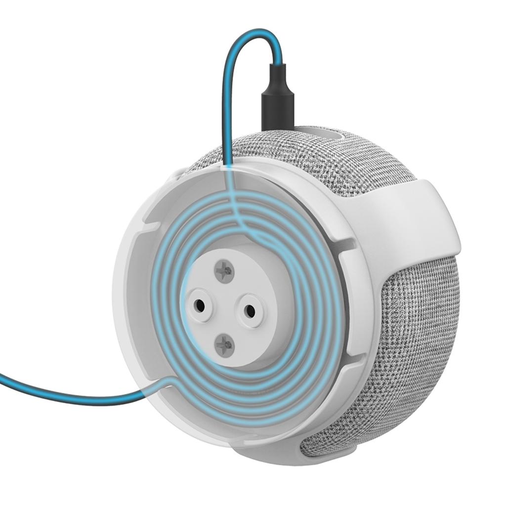 Versatile for Echo Dot 3 & 4 Wall Bracket With Sturdy Build Simple Setup Protective Accessory