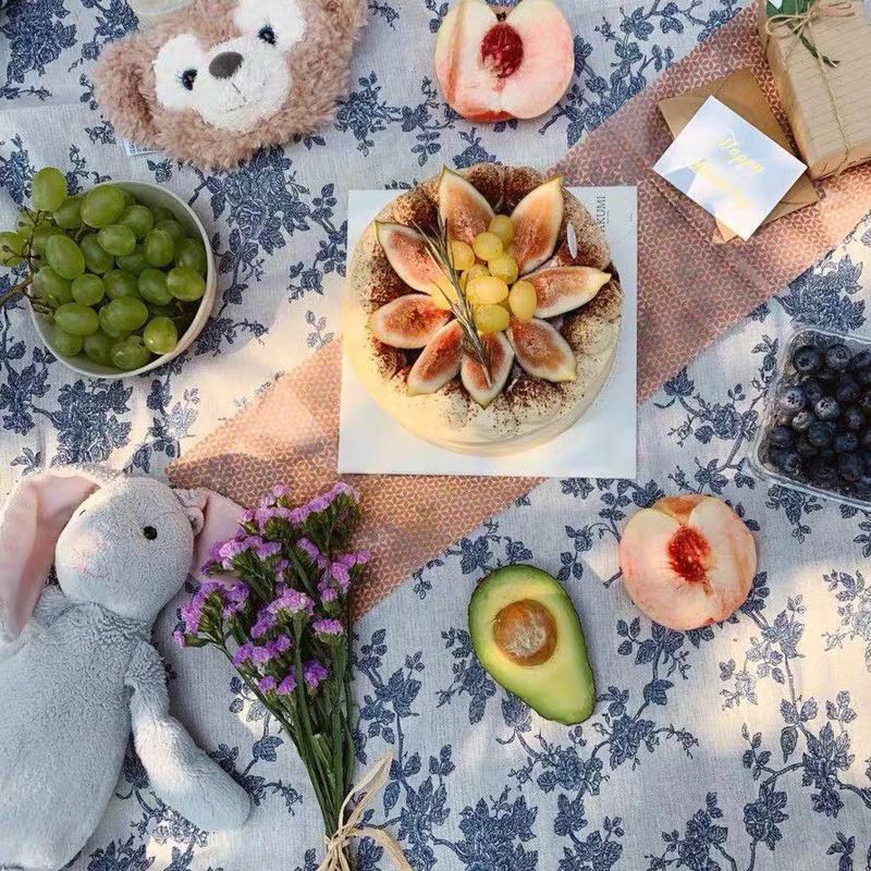 Синие скатерти из богемной цветочной ткани с кисточками, прямоугольные, пыленепроницаемые, для украшения дома, кухни, праздничного обеденного стола, чехлы для столов